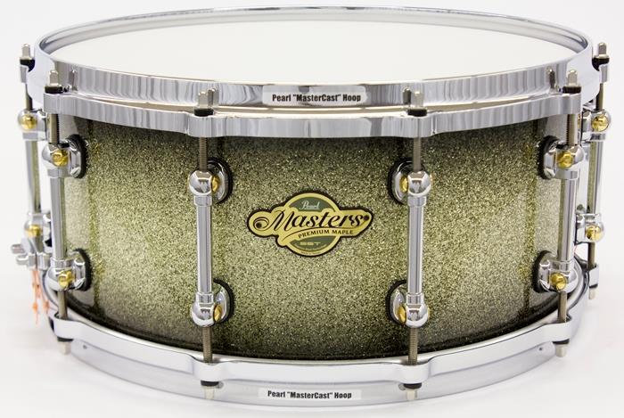 Caixa Pearl Masters Premium Maple MMP Diamond Burst Lacquer 14x6,5" com Anéis de Reforço