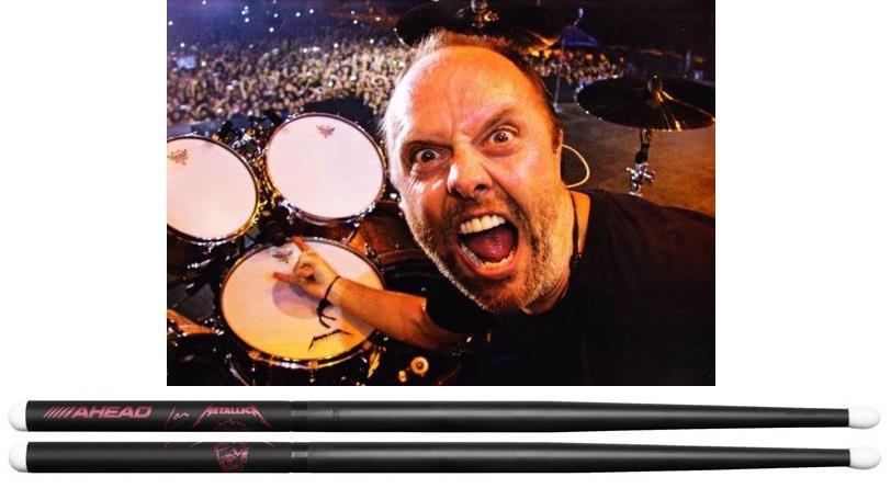 Baqueta Ahead Drumsticks Signature Lars Ulrich "Scary Guy" LU-SGL (Padrão 5B Light) Poliuretano