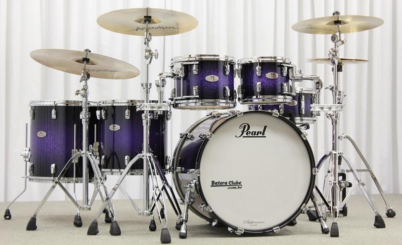 Bateria Pearl Reference Purple Crazy II Sparkle Burst 22",10",12",14",16"