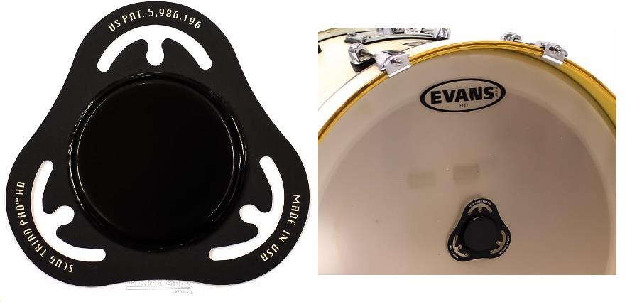 Pad de Bumbo Slug Single Triad Pad HD BB-TPHD para Pedal Simples Pad Kick com Gel Extra Kick