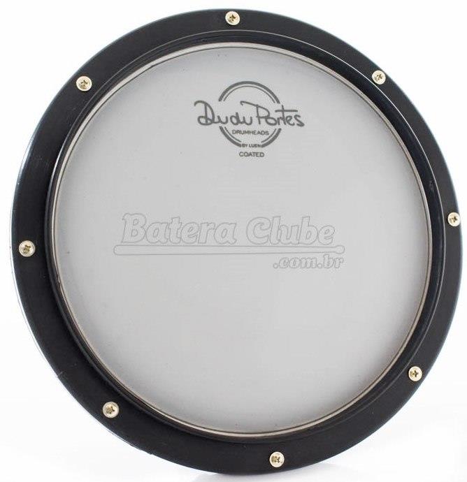 Pad de Estudo Luen Dudu Portes Coated Practice Pad 08" com Pele Porosa e Resposta tipo Caixa (18011)