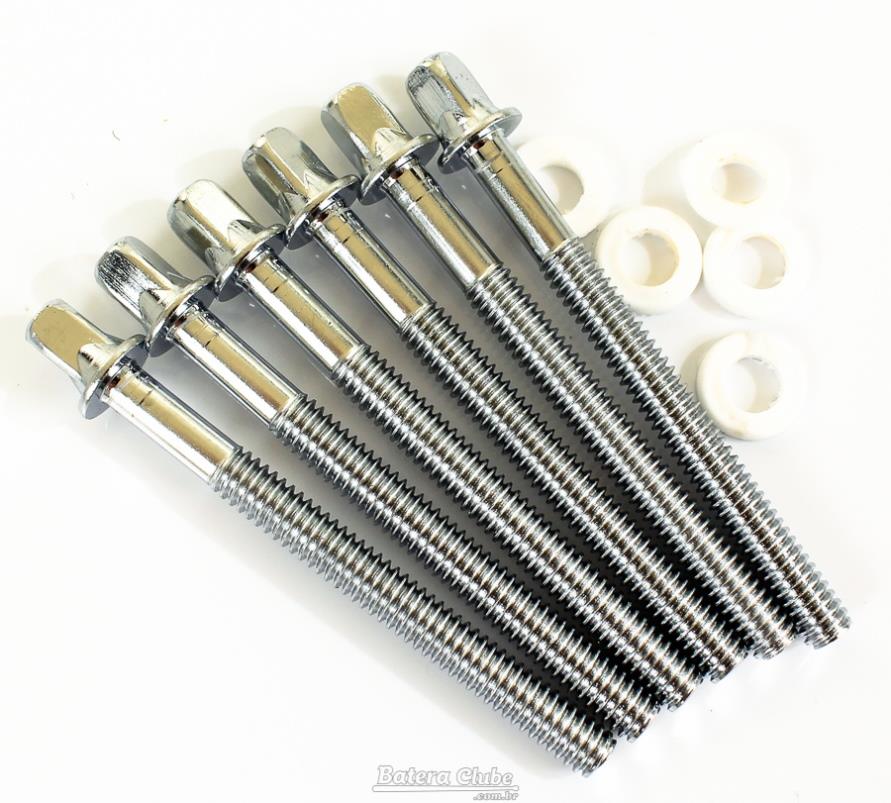 Parafusos de Afinação Torelli TA075 com 58mm (5,8cm) para Tons e Caixas Kit com 6 Unidades