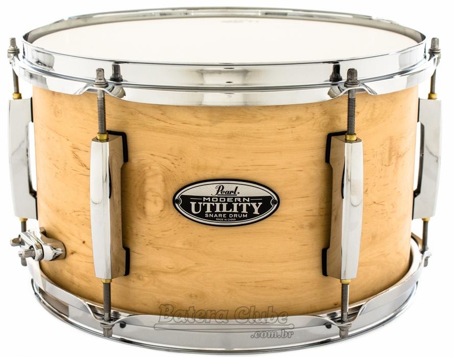 Caixa Pearl Modern Utility Maple Matte Natural 12x7" Casco Fino Top com 5mm de Espessura
