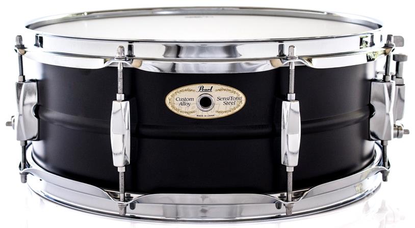 Caixa Pearl Sensitone Limited Matte Black Steel 14x5,5" SS1455SBE Edição Limitada