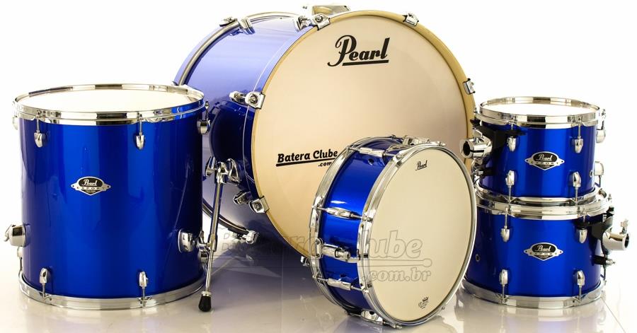 Bateria Pearl Export EXX Series Mahogany High Voltage Blue 22",10",12",16" (Shell Pack)
