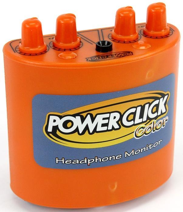 Power Click Color Series DB Orange Amplificador Áudio de Fone de Ouvido