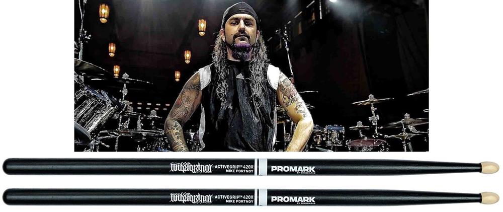 Baqueta Promark Signature Mike Portnoy Black TXMP420XW-AG Padrão 5A mais Comprida (028443)