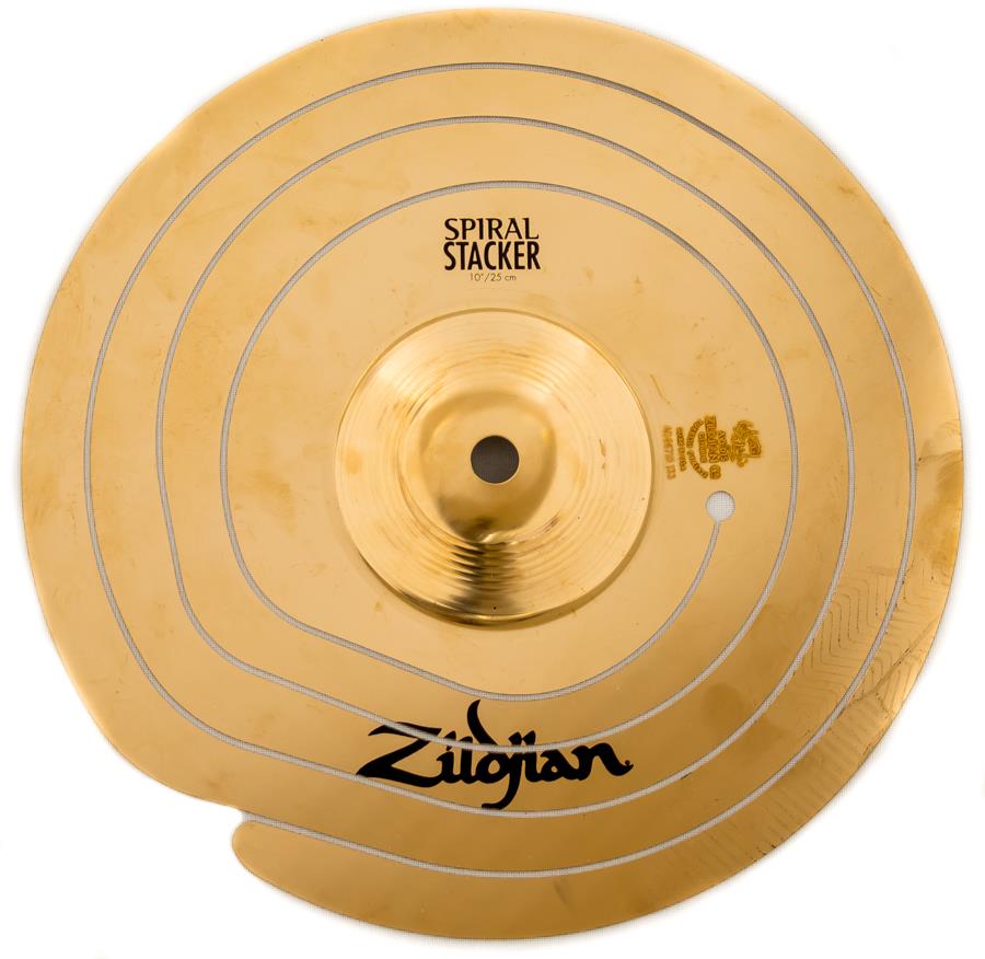 Spiral Stacker Zildjian 10" Prato de Efeito Cortado em Espiral (Saldão Mostruário)