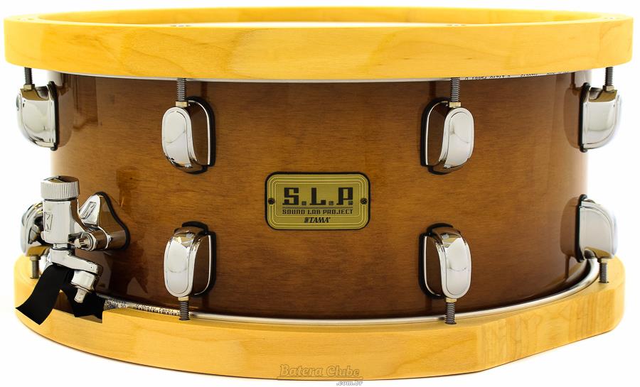 Caixa Tama S.L.P. Sound Lab Project Studio Maple 14x6,5" com Aros Wood Hoop LMP1465FSEN