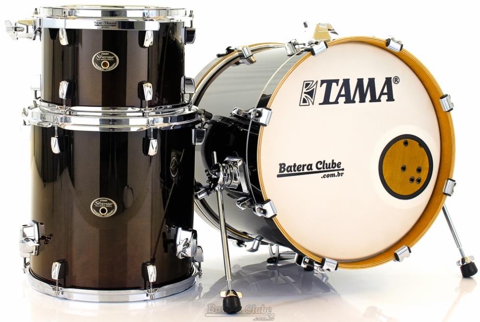 Bateria Tama Silverstar Birch Jazz Dark Mocha Fade com Bumbo 18", 1 Tom e Caixa (Shell Pack)