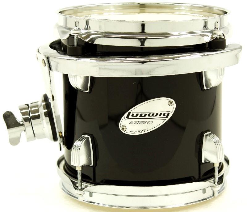Tom Avulso 08" Ludwig Accent CS Metallic Black 8x8" (Liquidação) FRETE GRÁTIS