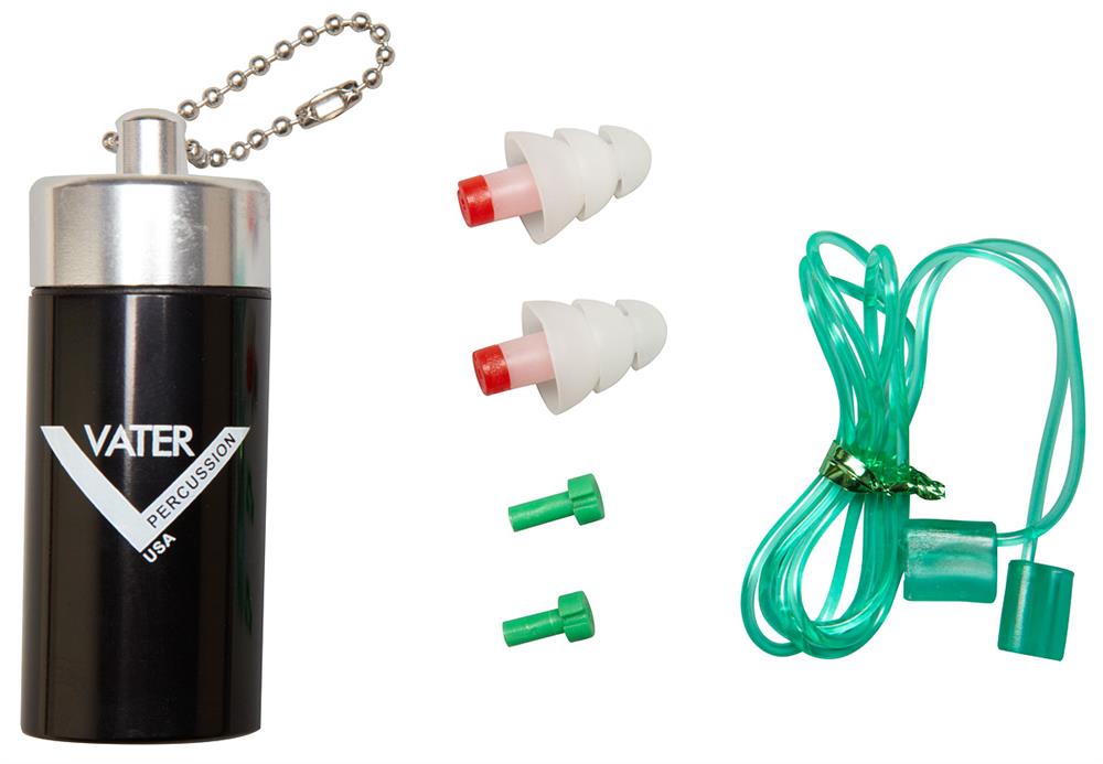 Protetor de Ouvido Vater VSAS Ear Plugs kit com filtros ajustáveis e case de transporte