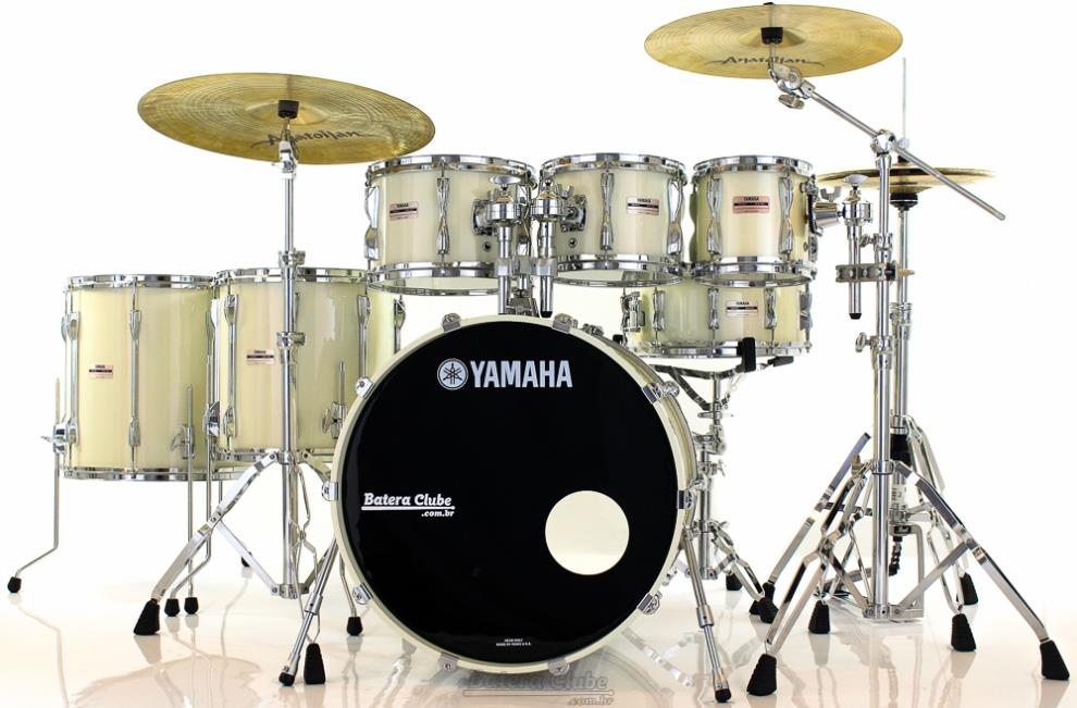 Bateria Yamaha Recording Custom Limited 27th nº 1 de 15 no Mundo 22",8",10",12",14",16" + Caixa