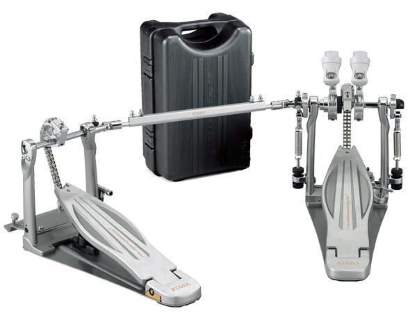 Pedal Duplo Tama New Speed Cobra Twin HP910LWN com Mola Extra Propulsora Cobra Coil e Hard Case
