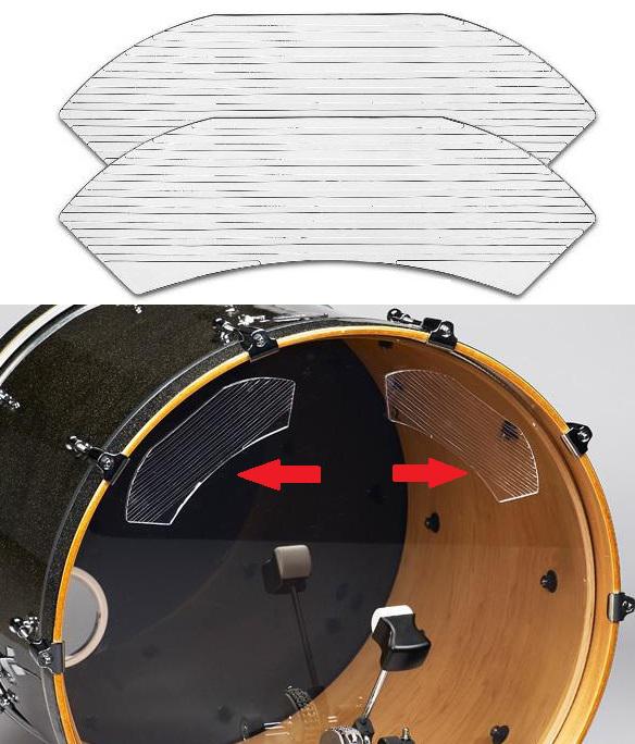 Abafador de Bumbo Ahead ABDD Pro Kick Bass Drum Damping Moderador de Harmônicos e Ressonância