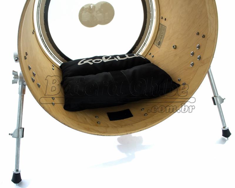 Abafador de Bumbo Gorilla AB45 para Todas as Medidas de Bumbo com colante para fixar no casco