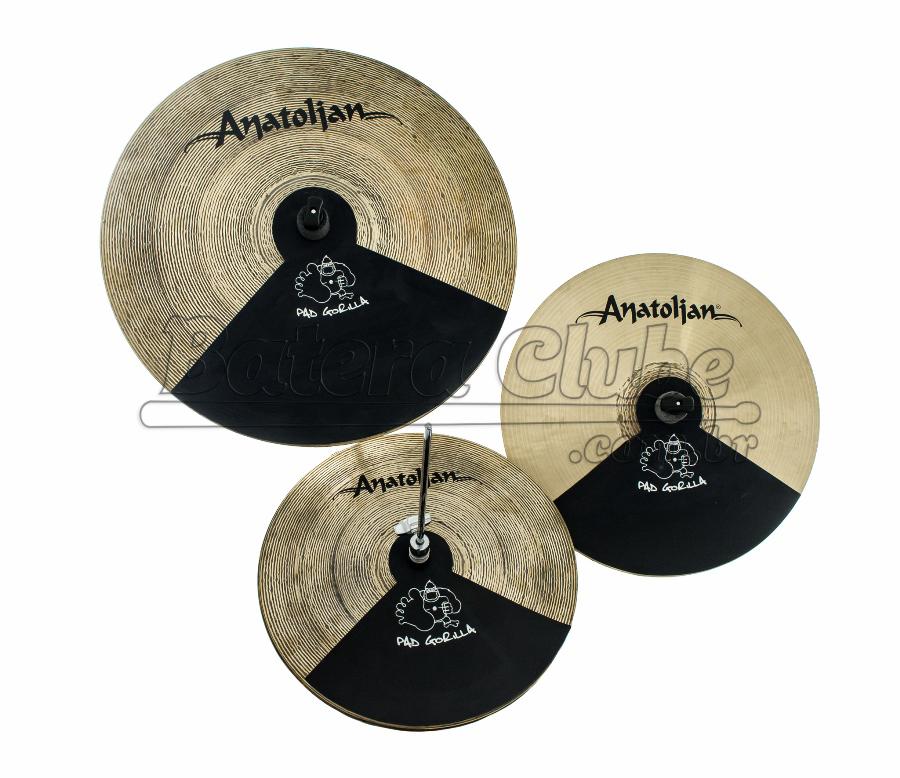 Abafador de Pratos Kit Gorilla KITAP Kit de Pratos com 4 Unidades Modelo Emborrachado