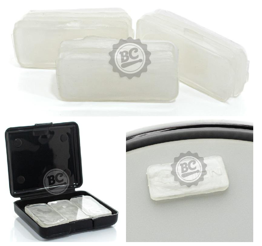Abafador de Tambores Luen LDH Muff Gel Colors Branco Kit 6 Pads (Moongel) Filtro de Sobras (98249)