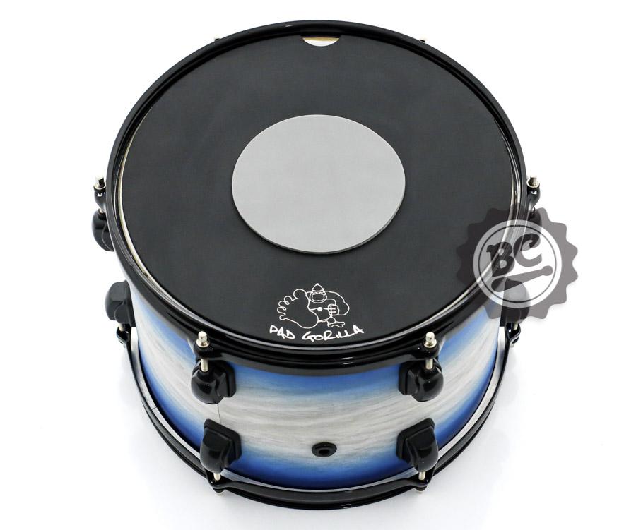 Abafador Gorilla AG13C para Tons e Caixa de 13" Cinza Modelo Emborrachado Compatível Pad de Estudo