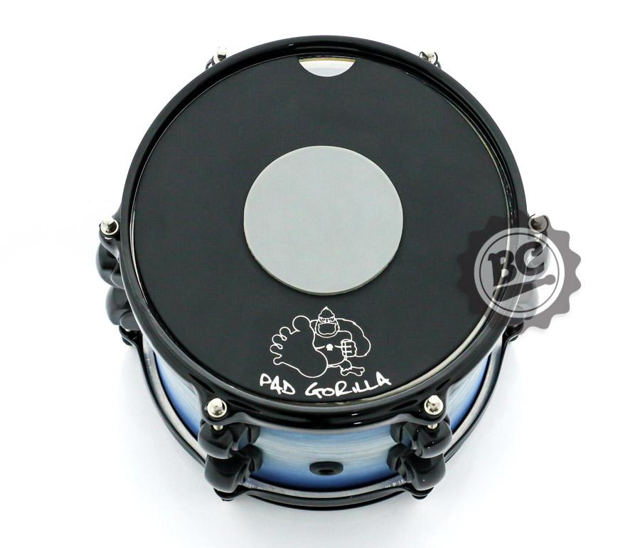 Abafador Gorilla AG8C para Tons de 08" Cinza Modelo Emborrachado Compatível como Pad de Estudo