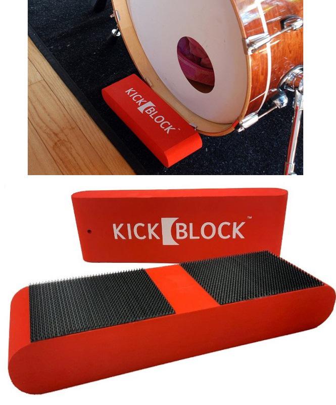 Trava de Bumbo KickBlock Stage Red para brecar o bumbo no tapete e evitar deslizamentos