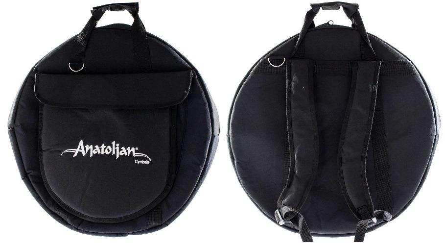 Bag de Pratos Anatolian Cymbals Lux Cymbal Bag Padrão Top com Alça de Mochila e Pratos até 22"