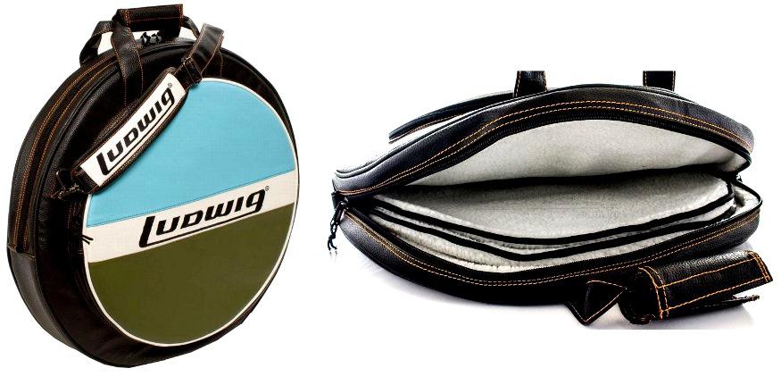 Bag de Pratos Ludwig Atlas Classic LXC1BO em Couro Sintético para Pratos até 22" Extra Luxo