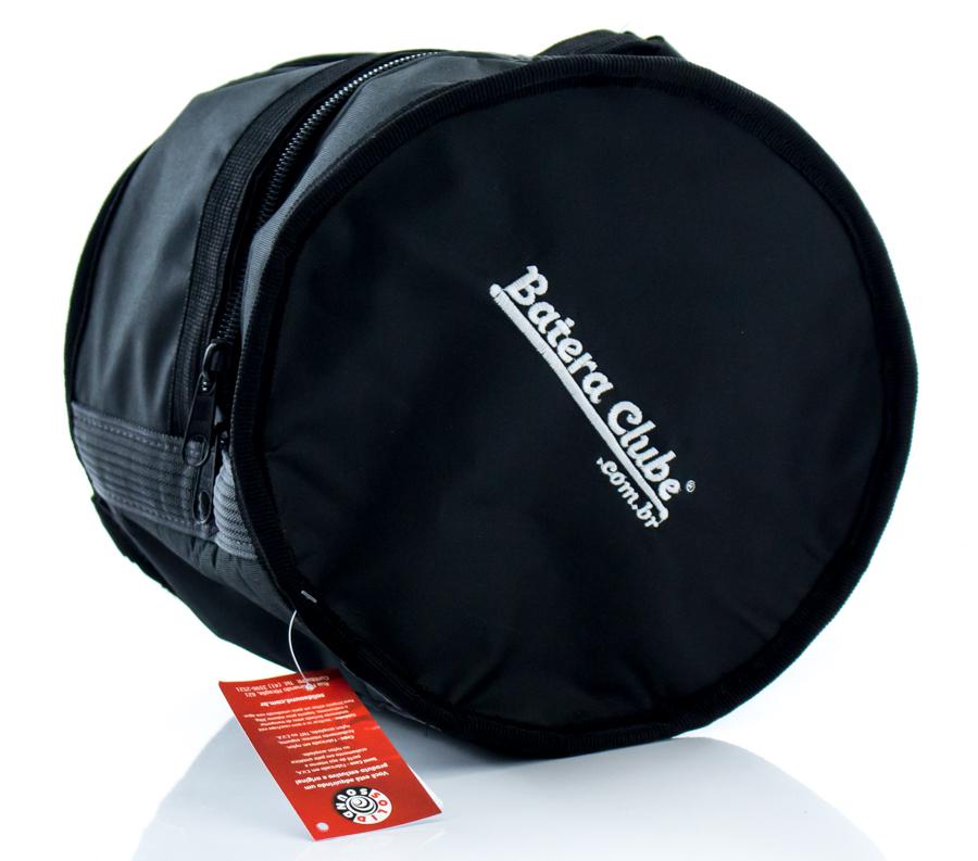 Bag de Tom Solid Sound Preta 08" com Reforço em EVA Signature Batera Clube (4029)