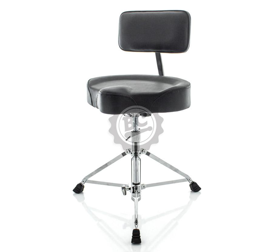 Banco Bauer by Torelli com Encosto BAB47 Selim Preto com Assento Grande e Pernas Largas Padrão Top