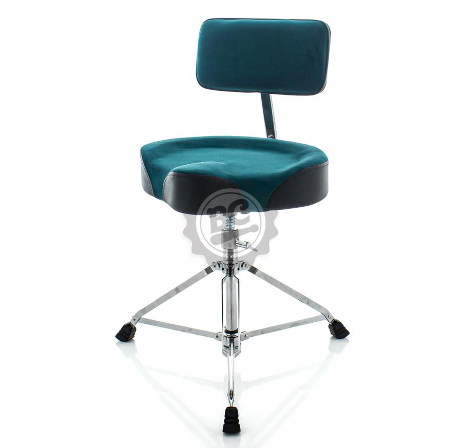 Banco Bauer by Torelli com Encosto BAB48 Selim Verde com Assento Grande e Pernas Largas Padrão Top