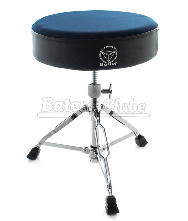 Banco Bauer by Torelli Comfort Series BAB43 Azul com Assento Extra Grande e Super Confortável