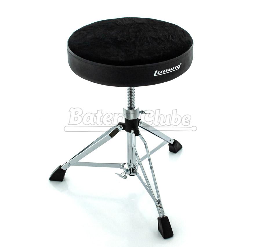 Banco Ludwig Accent Custom Throne L348TH Luxo com Assento em Veludo e Ajuste de Altura em Espiral