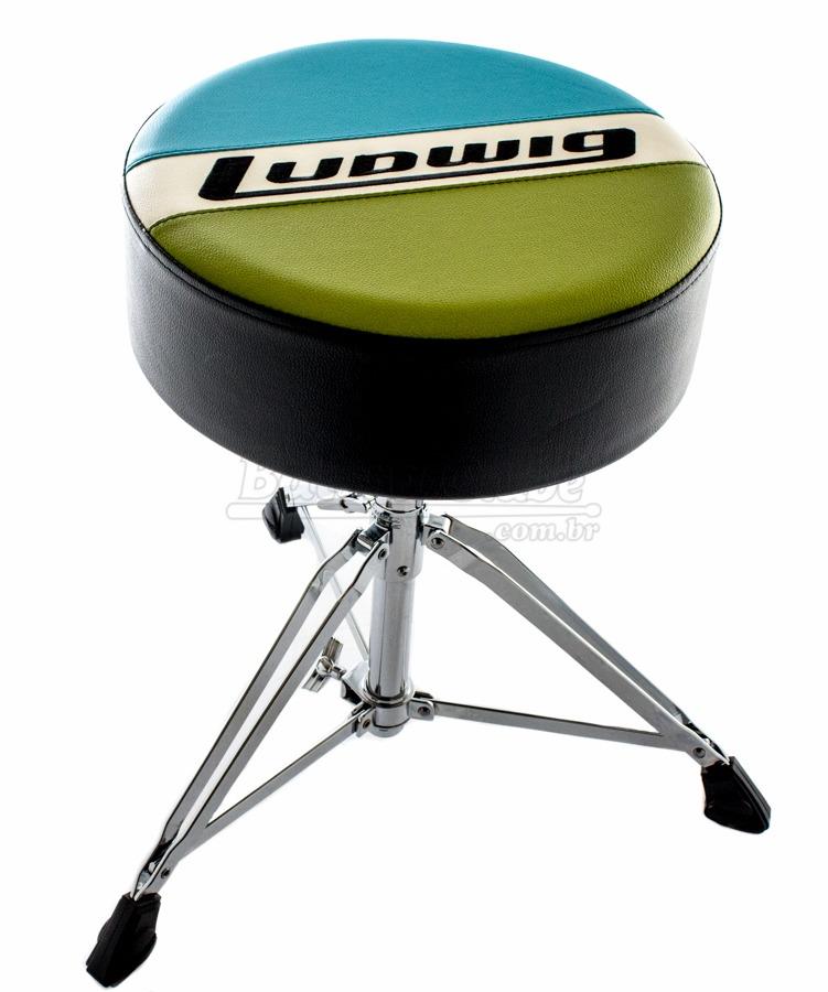 Banco Ludwig Atlas Classic Round Throne LAC49TH Blue Olive Padrão Top de Linha (Liquidação)