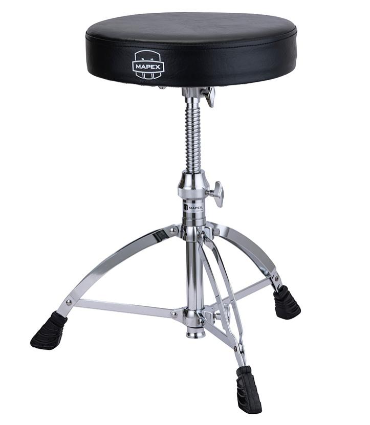 Banco Mapex T660 com Assento Redondo, Ajuste de Altura em Espiral e padrão semitop da marca