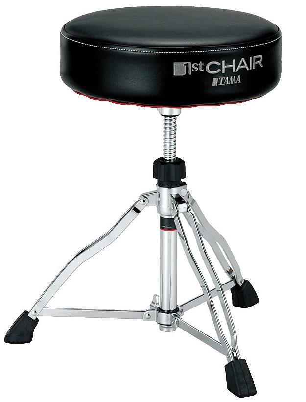 Banco Tama 1st Chair Round Rider HT430B padrão top com assento redondo e ajuste em espiral (035242)