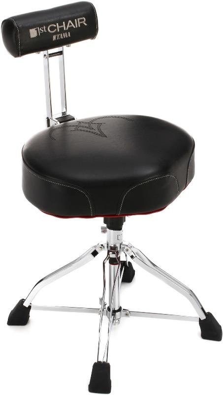 Banco Tama 1st Chair HT741B Ergo-Rider Quartet with Backrest Selim com Encosto e 4 Pernas (035241)