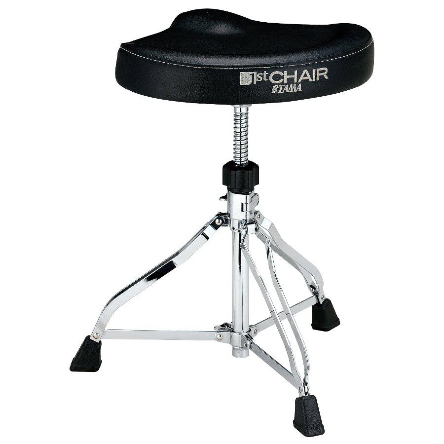 Banco Tama 1st Chair Saddle-Type Seat HT250 com ajuste em espiral e assento tipo selim e confortável (035075)