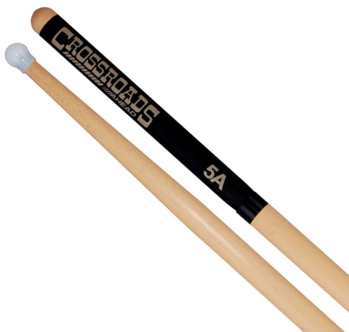 Baqueta Ahead Drumsticks Crossroads 5A XRA Polyurethane (5A Nylon) em Poliuretano e Base de Alumínio