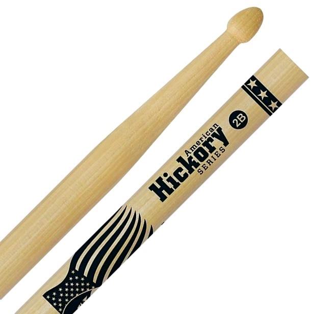 Baqueta Liverpool American Hickory Series 2B Clássica HY-2BM Ponta de Madeira