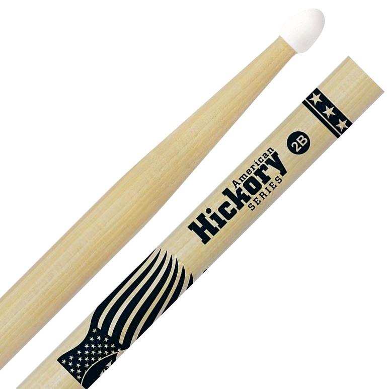 Baqueta Liverpool American Hickory Series 2B Nylon Clássica HY-2BN Ponta de Nylon