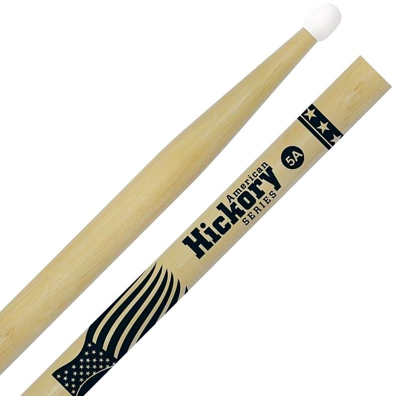 Baqueta Liverpool American Hickory Series 5A Nylon Clássica HY-5AN Ponta de Nylon