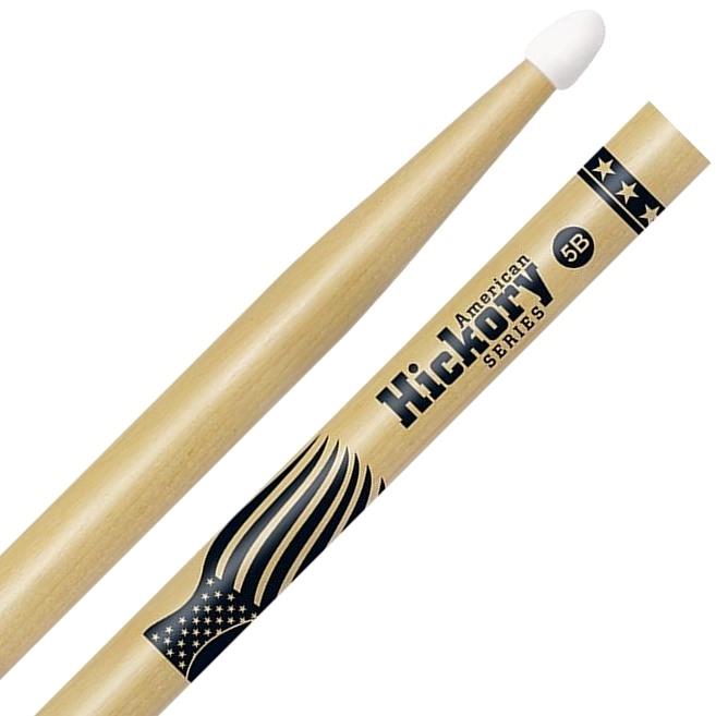 Baqueta Liverpool American Hickory Series 5B Nylon Clássica HY-5BN Ponta de Nylon