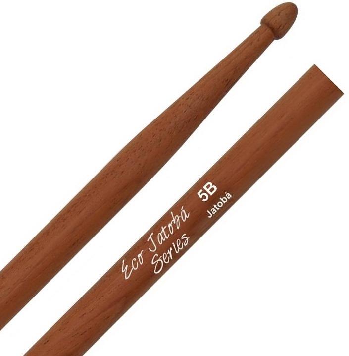 Baqueta Liverpool Eco Jatobá Padrão 5B EJ-5BM com Ponta de Madeira Exotic Brazilian Hardwood (10069)
