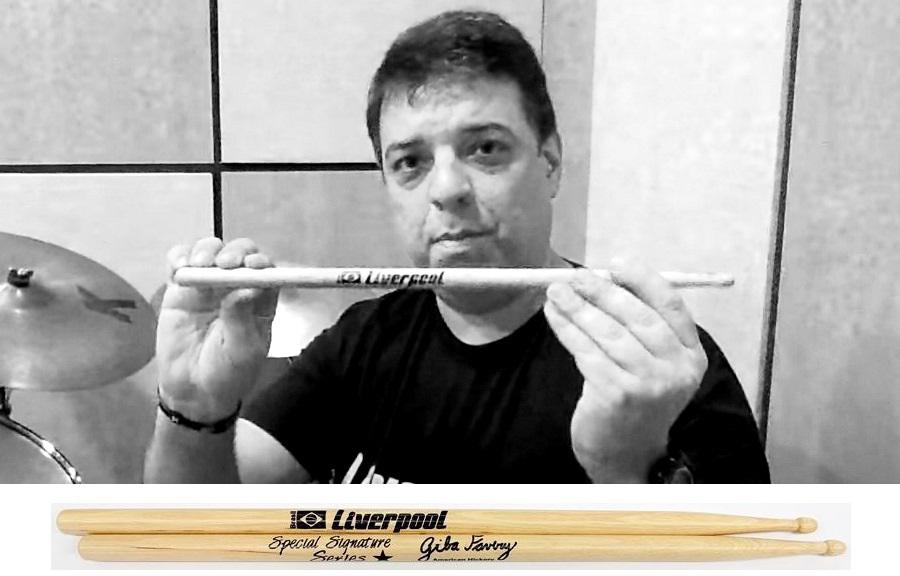 Baqueta Liverpool Special Signature Hickory Giba Favery (Padrão 5A) EX-139