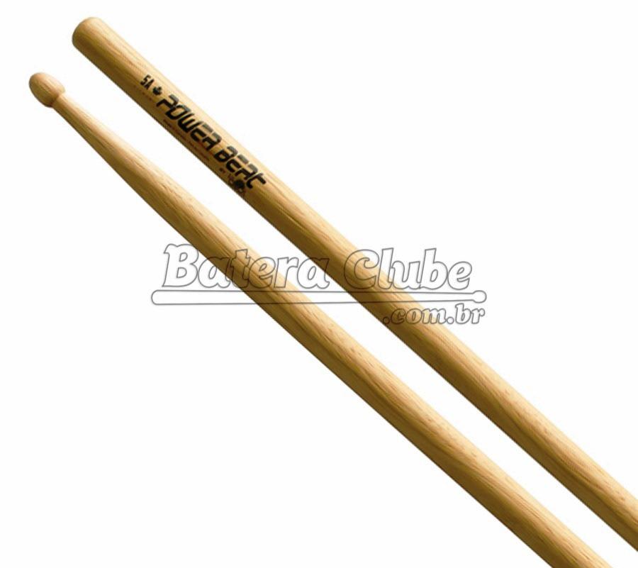 Baqueta Los Cabos Power Beat American Hickory 5A (Padrão 5A) Made in Canada (LCDPB5A)