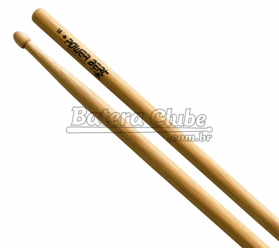 Baqueta Los Cabos Power Beat American Hickory 5B (Padrão 5B) Made in Canada (LCDPB5B)