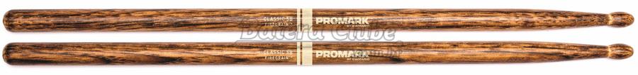 Baqueta Promark FireGrain Classic 5B em Hickory sob Exposição às Chamas Muito + Durável (036586)