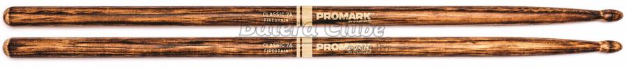 Baqueta Promark FireGrain Classic 7A em Hickory sob Exposição às Chamas Muito + Durável (036584)