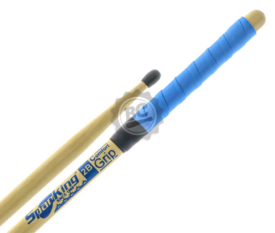 Baqueta Spanking by Zellmer Comfort Grip 2B com Ponta de Nylon Azul cabo emborrachado e menos lisa (116754)
