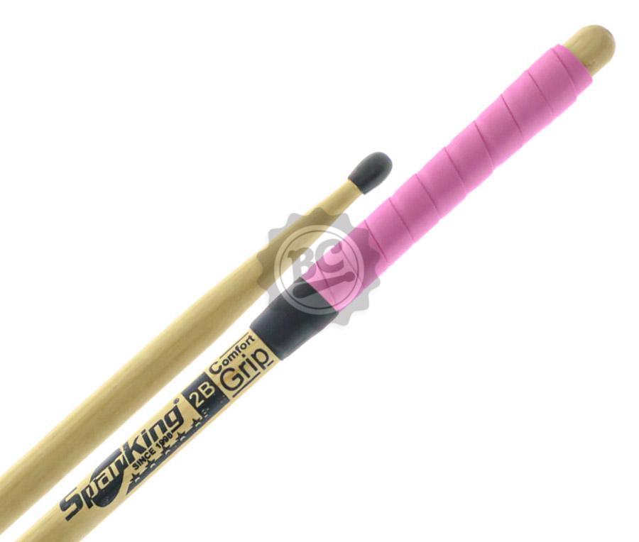Baqueta Spanking by Zellmer Comfort Grip 2B com Ponta de Nylon Rosa cabo emborrachado e menos lisa (116762)